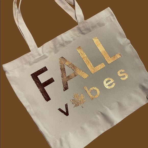 NWT Wool + Pepper Co. FALL VIBES Tote Bag - Picture 1 of 2